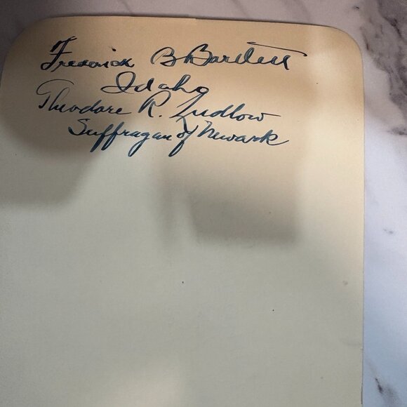 Bishops Cameron J. Davis Theodore R. Ludlow Frederick B. Bartlett Autograph - Picture 1 of 2